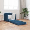 vidaXL Divano letto 60cm Blu Tessuto