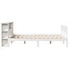 vidaXL Letto Libreria senza Materasso Bianco 140x190 cm Legno di Pino