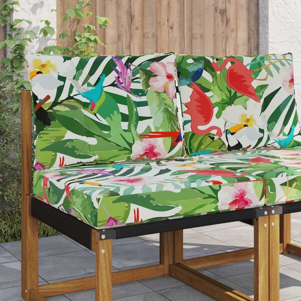 vidaXL Cuscino per divano da esterno 2 pcs colorato Poliestere