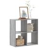 vidaXL Libreria Grigio Sonoma 68,5x32x68,5 cm in Legno Multistrato