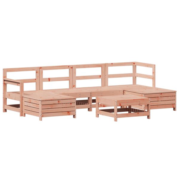 vidaXL Set Divani da Giardino 7 pz in Legno Massello Abete Douglas