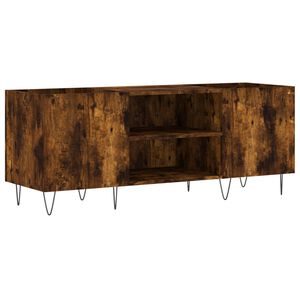 vidaXL Mobile Porta Dischi Rovere Fumo 121x38x48 cm Legno Multistrato