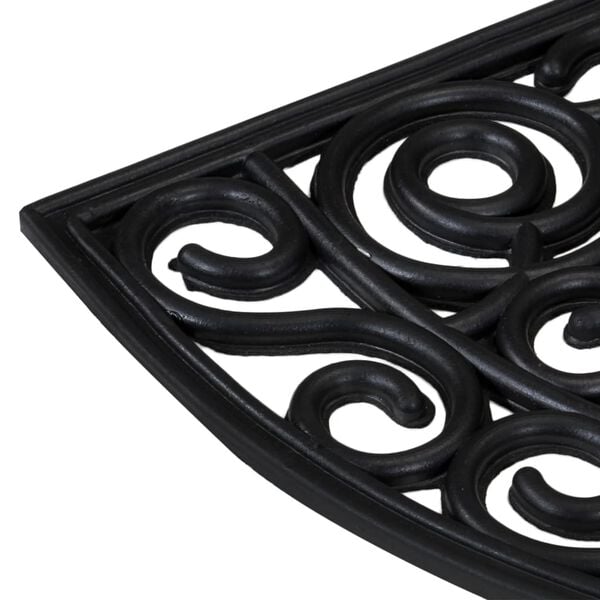 vidaXL Zerbino Mezzo Rotondo 45x75 cm in Gomma