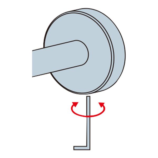 Kleine Wolke Supporto per Asciugacapelli Apollo in Alluminio