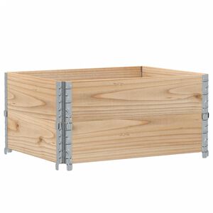vidaXL Paretali per Pallet 2 pz 80x60 cm in Legno Massello di Pino