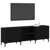 vidaXL Set mobile TV Rovere Nero 150 x 30 x 50 cm Legno multistrato