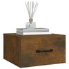 vidaXL Comodini a Muro 2 pz Rovere Fumo 35x35x20 cm