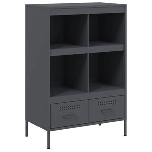 vidaXL Credenza Antracite 68x39x101,5 cm Acciaio