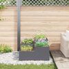 vidaXL Vaso da giardino Antracite 100 x 100 x 48 cm Acciaio