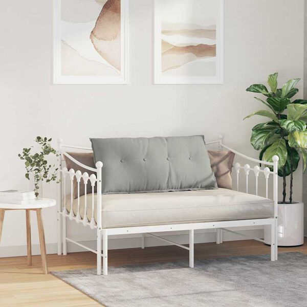 vidaXL Cuscino per Schiena Grigio chiaro 100 x 50 cm