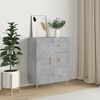 vidaXL Credenza Grigio Cemento 69,5x34x90 cm in Legno Multistrato