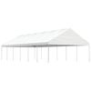 vidaXL Gazebo con Tetto Bianco 13,38x5,88x3,75 m in Polietilene