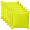 vidaXL Federa 6 pz HOUTEN Verde brillante. 30 x 30 cm Poliestere