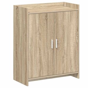 vidaXL Mobile per scarpe con porta Rovere Sonoma 73,5 x 36 x 92 cm