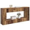 vidaXL Tavolo consolle Rigato Legno vecchio 155 x 29 x 74 cm