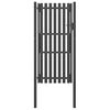 vidaXL Cancello per Recinzione da Giardino in Acciaio 100x200 cm Antracite