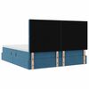 vidaXL Letto con Contenitore Blu Scuro 200 x 200 cm Velluto