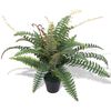 vidaXL Felce Pianta Artificiale con Vaso 60 cm Verde