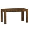 vidaXL Tavolo da Pranzo Rovere Fumo 140x74,5x76 cm Legno Multistrato