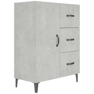vidaXL Credenza Grigio Cemento 69,5x34x90 cm in Legno Multistrato