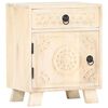 vidaXL Comodino 40x30x50 cm in Legno Massello di Mango