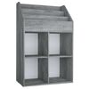 vidaXL Portariviste Bambini Grigio Cemento 71x30x114 cm Multistrato