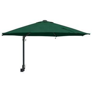 vidaXL Ombrello da giardino Verde 248 x 248 x 148 cm