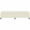 vidaXL Struttura del letto con materasso Crema 80 x 200 cm Tessuto
