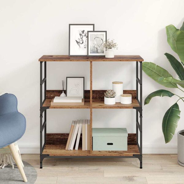 vidaXL Libreria Legno vecchio 78.5 x 33 x 82 cm Legno multistrato