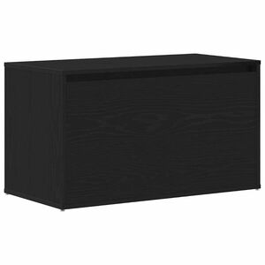 vidaXL Panca per ingresso Rovere Nero 80 x 40 x 45 cm