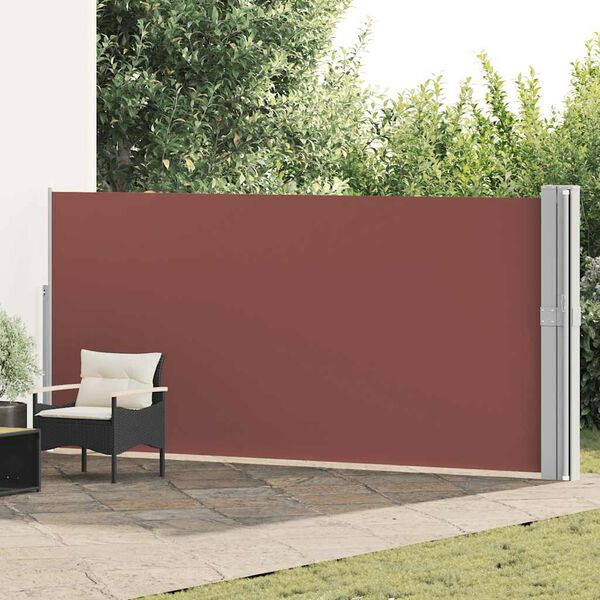 vidaXL Tenda Laterale Retrattile per Patio 170x1200 cm Marrone