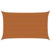 vidaXL Vela da ombra solare Arancione e Marrone 5 x 3 m