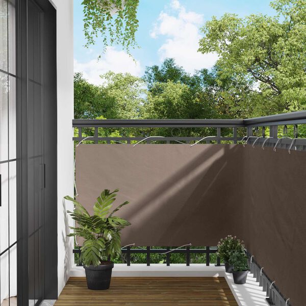 vidaXL Schermo da balcone Talpa 100 x 600 cm Tessuto Oxford