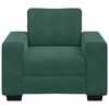 vidaXL Divano Sedia Verde Scuro 100x77x82 cm Velluto