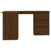 vidaXL Scrivania Angolo Rovere Marrone 145x100x76 cm Legno Multistrato