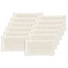 vidaXL Cuscino con cuscino HEERLEN 12 pz Bianco Fleece PV
