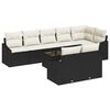 vidaXL Set Divano da Giardino 9 pz Marrone e Crema polyrattan