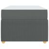 vidaXL Struttura del letto Grigio scuro 100 x 200 cm Tessuto