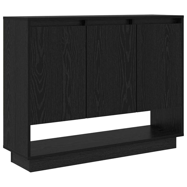 vidaXL Credenza Rovere Nero 97 x 29 x 75 cm Legno multistrato