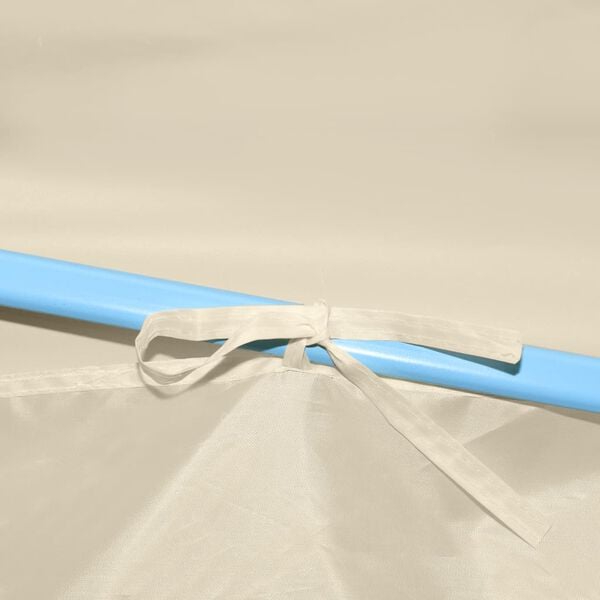 vidaXL Gazebo Professionale Pieghevole con 4 Pareti 2x2m Acciaio Crema