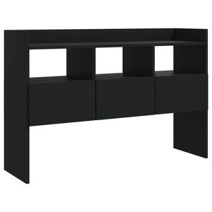 vidaXL Credenza Nera 105x30x70 cm in Legno Multistrato