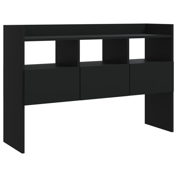 vidaXL Credenza Nera 105x30x70 cm in Legno Multistrato