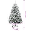 vidaXL Albero di Natale artificiale con 150 LED Verde e Bianco 150 cm