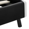 vidaXL Giroletto con LED senza Materasso Nero 140x200 cm Similpelle