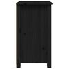 vidaXL Comodini 2 pz Nera 40x35x61,5 cm in Legno Massello di Pino