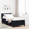 vidaXL Letto box spring con materasso con materasso Nero 90 x 190 cm