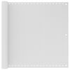 vidaXL Paravento da Balcone HDPE 90x400 cm Bianco