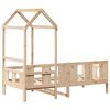 vidaXL Dormeuse con Tetto 90x190 cm in Legno Massello di Pino