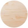 vidaXL Piano Tavolo &Oslash;80x2,5 cm in Legno Massello di Pino