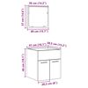 vidaXL Set Mobili da Bagno 2 pz Legno Antico in Legno Multistrato